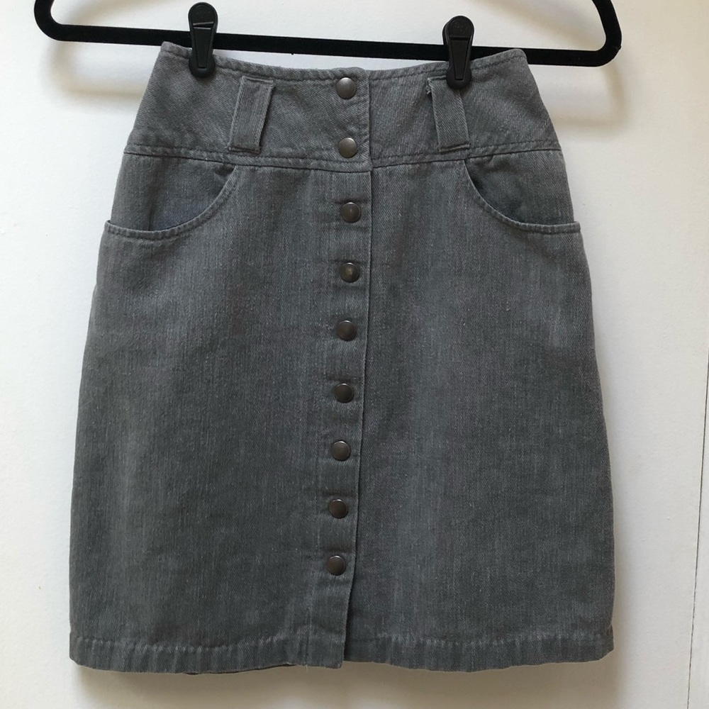 🔥Gray Denim Skirt